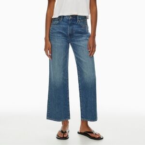 Aritzia Denim Forum The Farrah Hi-rise Wide Cropped Jean 27